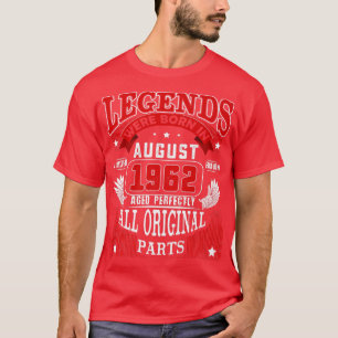60:e födelsedag Born i augusti 1962 60 Y T Shirt