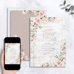60:e födelsedag Dusty Rosa Guld Watercolor Marble Inbjudningar<br><div class="desc">Fira din 60-årsdag i stil med denna vackra 60-dagars Dusty Rosa Watercolor Marble-inbjudan! Med elegant dammig rosa persika och eukalyptus blommigt botaniskt inslag, faux guld damm i hörnet inslag och en dammig rosa ram mot en unik faux carrera marble-bakgrund, kommer inbjudan att blända dina gäster. Dessutom kan du anpassa detaljerna...</div>