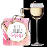 60:e födelsedag Fabulous Shock rosa Black Glitter  Underlägg Papper Kvadrat<br><div class="desc">Tittar för en perfekt som party underlägg att skaka den där 60 och Fabulous Dam födelsedagsfest? Den här underlägg är glamorös,  djärv och pulserande! Du kan anpassa vad som helst - meddelande,  ålder och namn</div>
