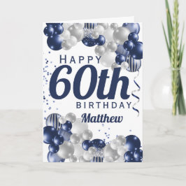 60:e födelsedag Firande Kort