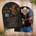 60:e födelsedag Foto Rustic Cowboy Hat Boots Inbjudningar<br><div class="desc">60:e födelsedag Foto Rustic Cowboyhatt och Leather Boots invigning har ett par lädercowboystövlar med hatt och din personlig 60:e födelsedagsfest inbjudan-information nedan. Lägg till ditt favoritfoto på andra sidan. Skapat av Evco Studio www.zazzle.com/store/evcostudio</div>