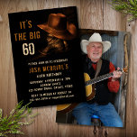60:e födelsedag Foto Rustic Cowboy Hat Boots Inbjudningar<br><div class="desc">60:e födelsedag Photo Rustic Cowboye Land Western Hat Boots Invation Inbjudan Downloadable Instant Digital Download har ett par lädercowboystövlar med hatt och din personlig 60:e födelsedagsfest inbjudan-information nedan. Lägg till ditt favoritfoto på andra sidan. Designad av Evco Studio www.zazzle.com/store/evcostudio</div>