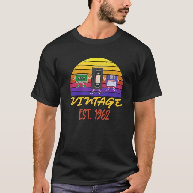 60:e födelsedag, gamla inspelningsenheter, nuny ES T Shirt (Framsida)