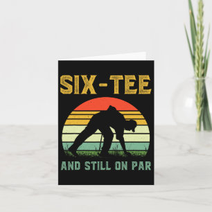 60:e födelsedag Golf Pun Golfing 60 år gammal G Kort