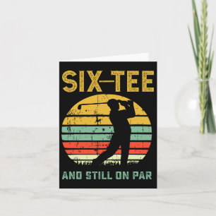 60:e födelsedag Golf Pun Golfing 60 år gammal G Kort