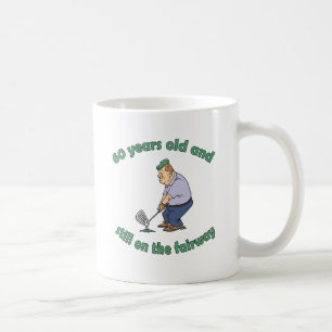 60:e födelsedag Golfer Gag Gift Kaffemugg