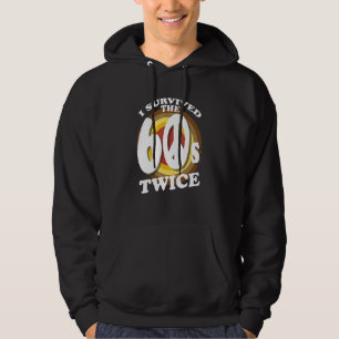 60:e födelsedag Hippie Fredssymbol jag Överlevt 6: Hoodie