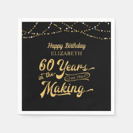 60:e födelsedag I SKAPAR Grattis på födelsedagen Pappersservett