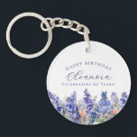 60:e födelsedag Juldagen Flower Gift Anpassningsba<br><div class="desc">Elegant: Blå larkspurblommor med sommarfärg skapar en vacker blommigt gräns vid grund i denna julklapp. Larkspur eller delphinium-blommor är Julblomman. Ett trendig typsnitt kombinerar ge och är en modern estetisk. Hela texten kan redigeras.</div>