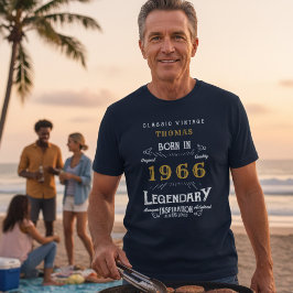 60:e födelsedag Lägg till ditt namn på födelseort  T Shirt
