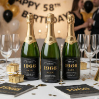 60:e födelsedag Namn 1966 Svarta Guld-Elegantens C