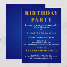 60:e födelsedag Normer Blåfödelsedag