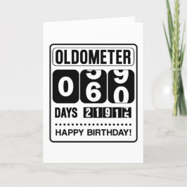 60:e födelsedag: Oldometer Card Tack Kort