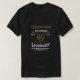 60:e födelsedag, svart Guld-Retro T Shirt (Design framsida)