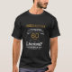 60:e födelsedag, svart Guld-Retro T Shirt (Framsida)