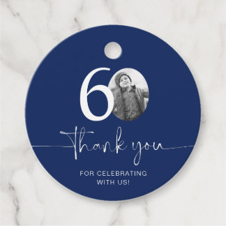60:e födelsedag, Tack Gåvor Etiketter