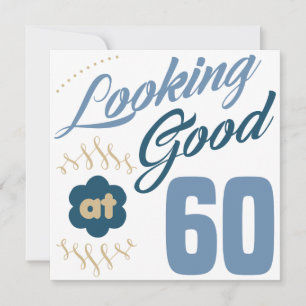 60:e födelsedag Tittar Bra Kort
