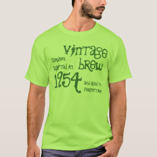 60:e födelsedagen 1954 Vintage Brew Grönt v11 Tee