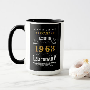 60:e födelsedagen 1963 Utforma din egen Vintage Mugg