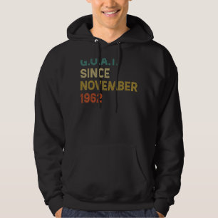 60:e födelsedagen 60 år gammal get sedan november hoodie