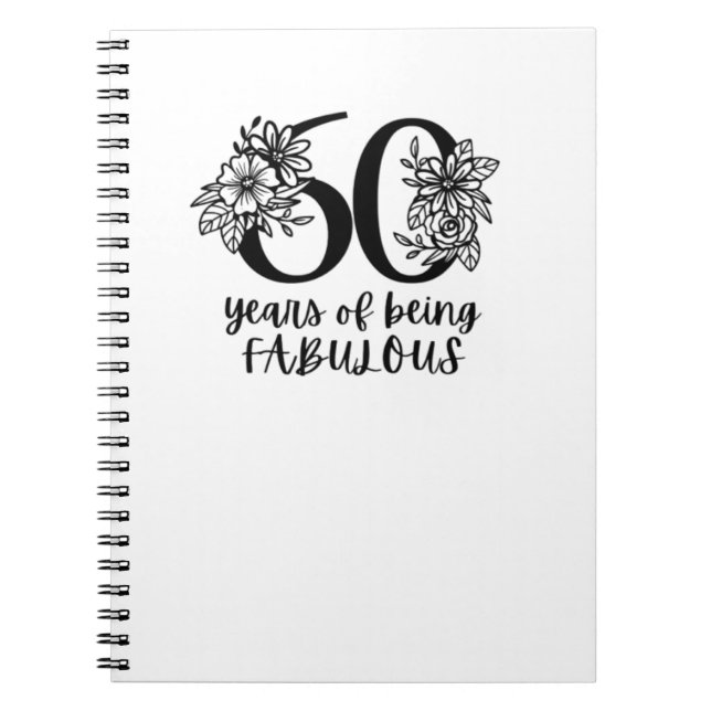 60:e födelsedagen anteckningsbok (Framsidan)