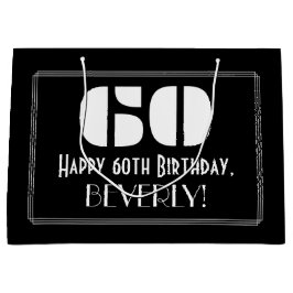 60:e födelsedagen ~ Art Deco Inspired Titta "60" +