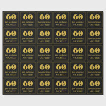 60:e födelsedagen - Art Deco Inspired Titta "60" &