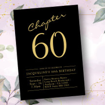 60:e födelsedagen Black Guld Kapitel 60
