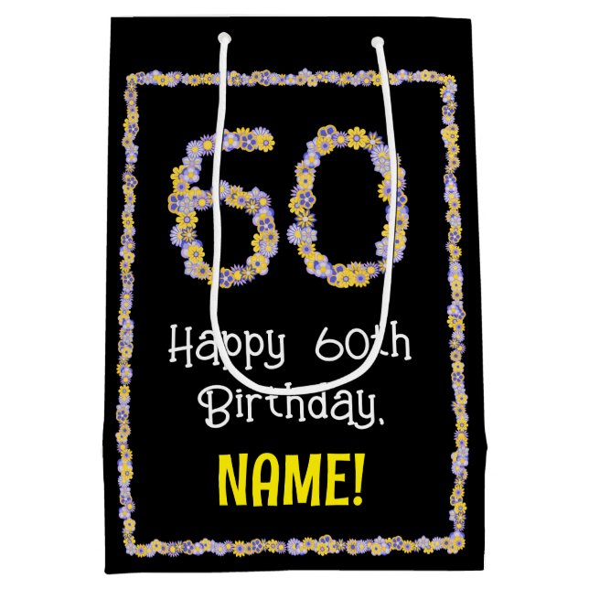 60:e födelsedagen: Blommigt Flowers Number, eget n (Baksidan)