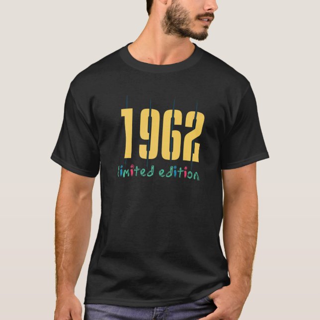 60:e födelsedagen Dam Manar 60 år 1962 19 T Shirt (Framsida)