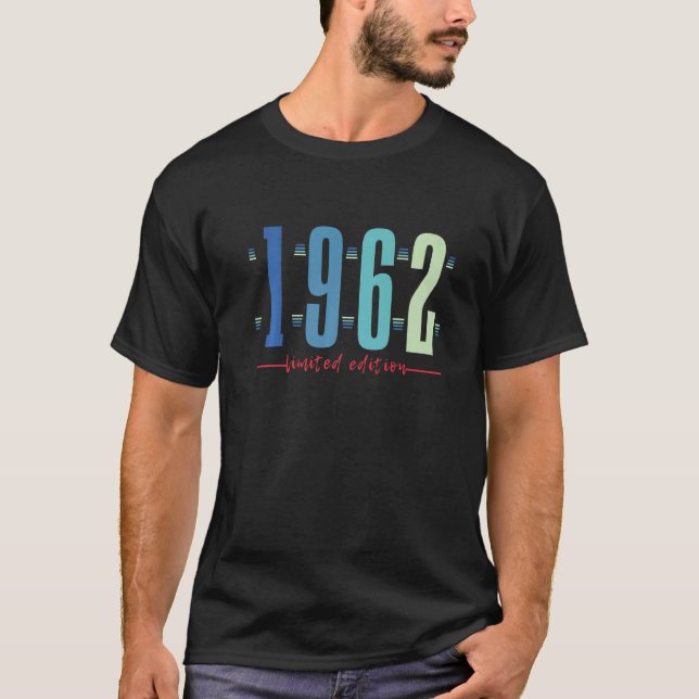 60:e födelsedagen Dam Manar 60 år 1962 33 T Shirt (Framsida)