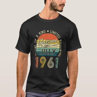 60:e födelsedagen Dekoration juli 1961 Manar Kvinn T Shirt