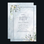 60:e födelsedagen Dusty Blue Botanical Grey Inbjudningar<br><div class="desc">Fira din 60-årsdag i stil med denna vackra 60-dagars Dusty Blue Botanical Greenery-inbjudan! Med elegant, dammig blå botaniska grey inslag, dammig blå vattenfärgsbakgrund i struktur, är det här inbjudan att blända dina gäster. Dessutom kan du anpassa detaljerna i party med hjälp av modern handskriven kalligrafi på kortets framsida. Kortets baksida...</div>