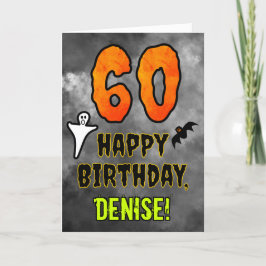 60:e födelsedagen: Eerie Halloween Theme + anpassa Kort