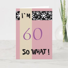 60:e födelsedagen för hennes fantastiska motivatio kort