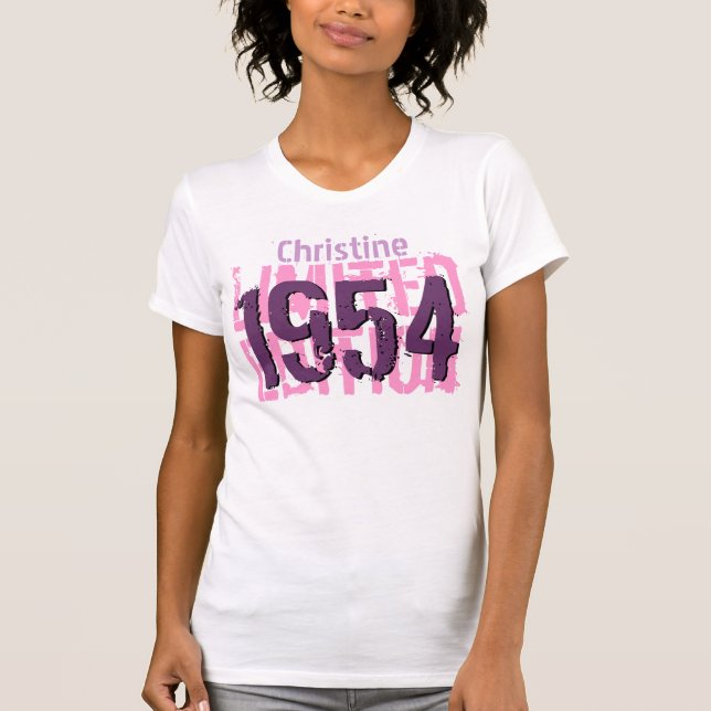 60:e födelsedagen Gift 1954Begränsadare utgåva V60 Tee (Framsida)