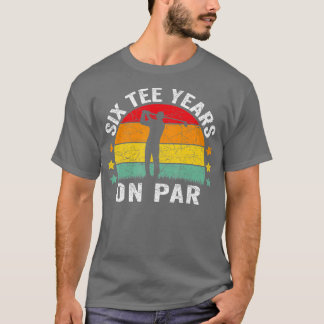 60:e födelsedagen Golf Pun Retro Sunset 60 år T Shirt