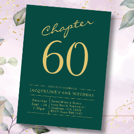 60:e födelsedagen Grönt Guld Kapitel 60 Inbjudningar