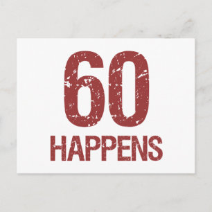 60:e födelsedagen Humor Vykort