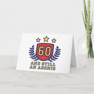 60:e födelsedagen kort