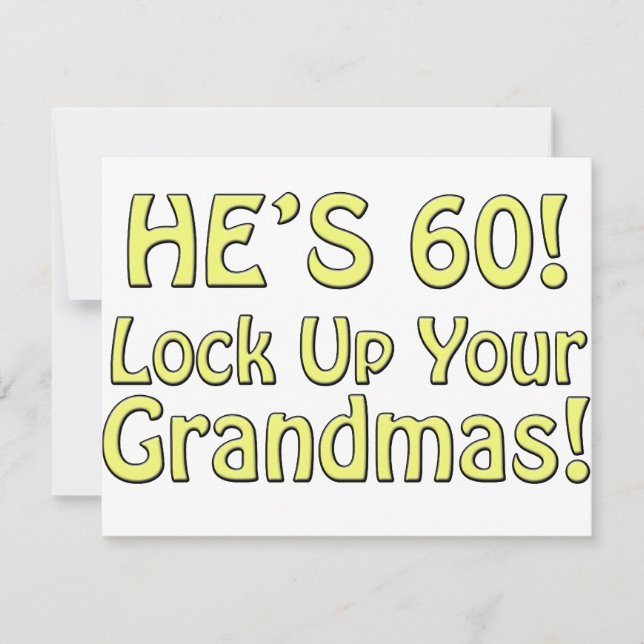 60:e födelsedagen kort (Framsida)