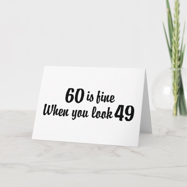 60:e födelsedagen kort (Framsida)