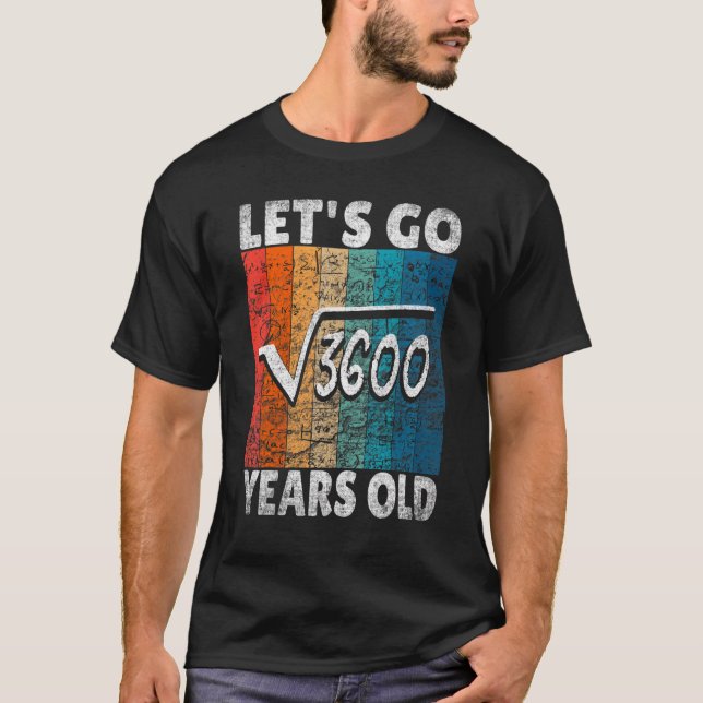 60:e födelsedagen Låt oss från 3 600 60 år T Shirt (Framsida)