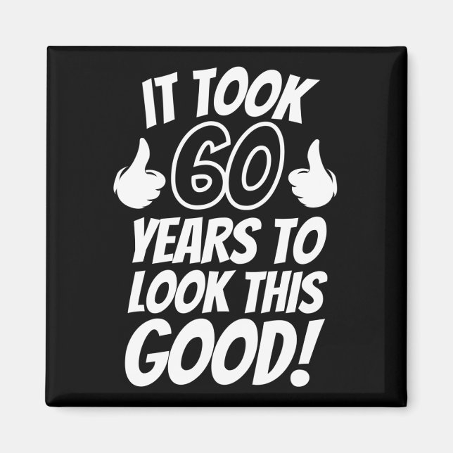 60:e födelsedagen magnet (Framsidan)