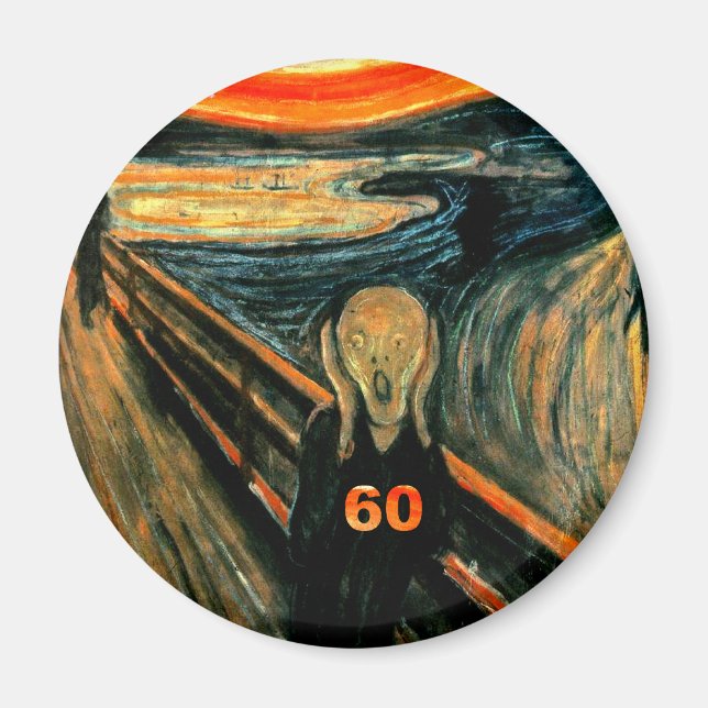 60:e födelsedagen magnet (Framsidan)