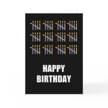 60:e födelsedagen med ljus