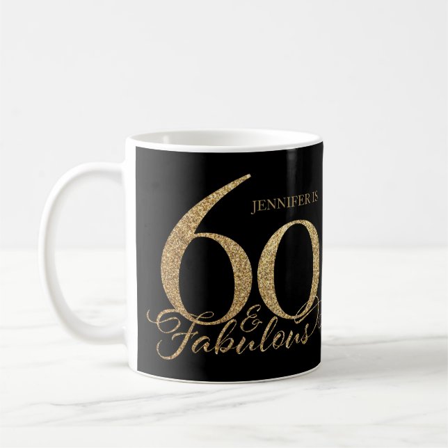 60:e födelsedagen Mugg (Vänster)