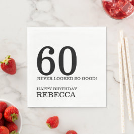 60:e födelsedagen pappersservett
