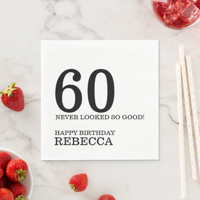 60:e födelsedagen pappersservett (Insitu)