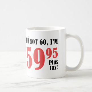 60:e födelsedagen plus skatt kaffemugg